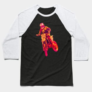 Motocross Rider RY Baseball T-Shirt